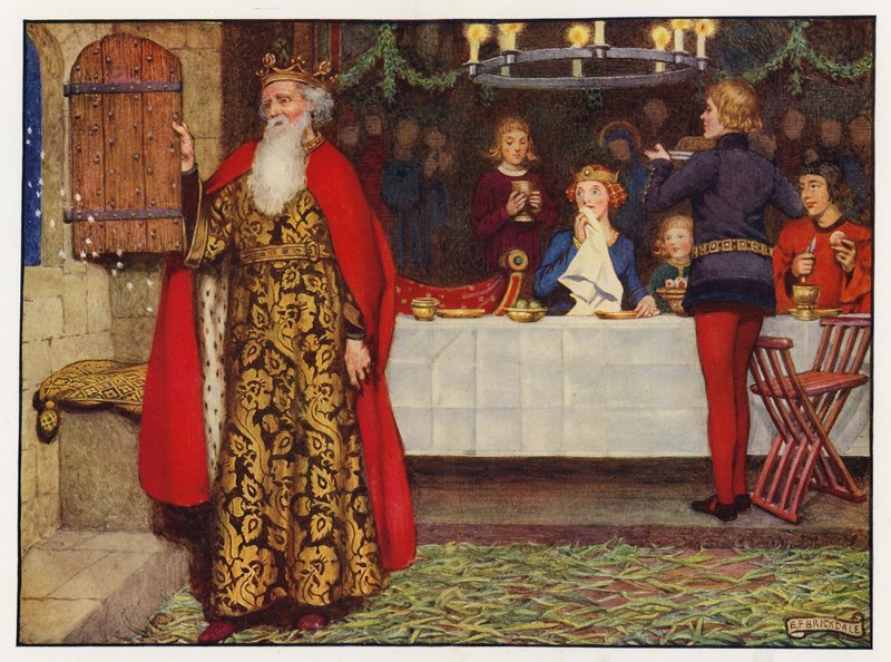 Dalok: Jó Vencel király (színes litho) alkotó: Eleanor Fortescue Brickdale
