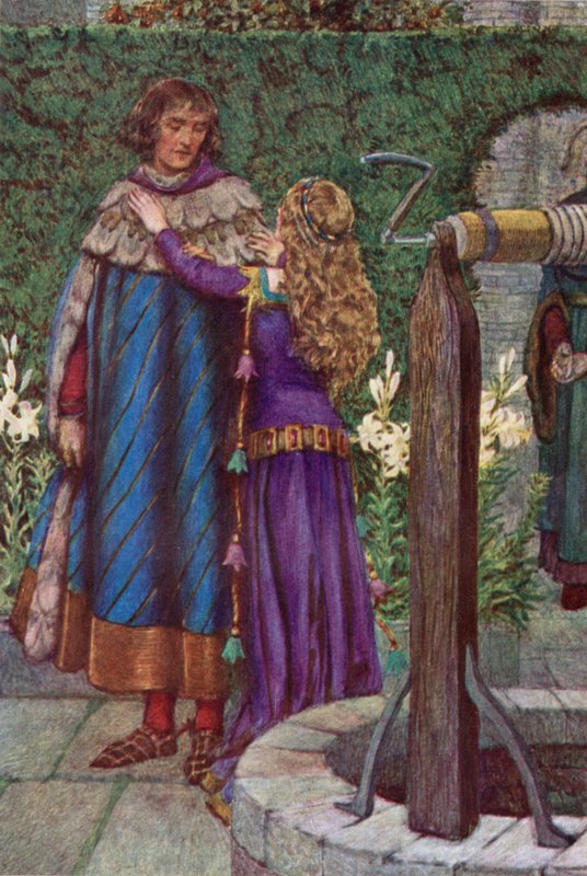Elaine (színes litó) alkotó: Eleanor Fortescue Brickdale