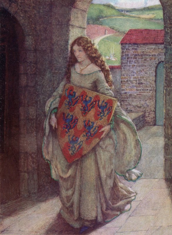 Elaine (színes litó) alkotó: Eleanor Fortescue Brickdale