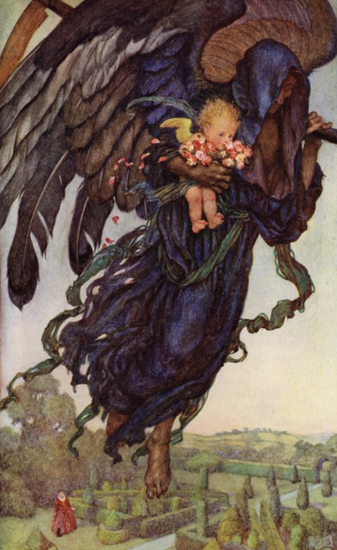 Gyűjtsetek rózsabimbókat, amíg lehet, a régi idő még repül (színes litó) alkotó: Eleanor Fortescue Brickdale