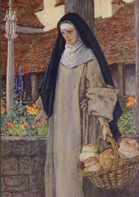 Illusztráció: Alfred Lord Tennyson A király idilljeihez (színes litó) alkotó: Eleanor Fortescue Brickdale