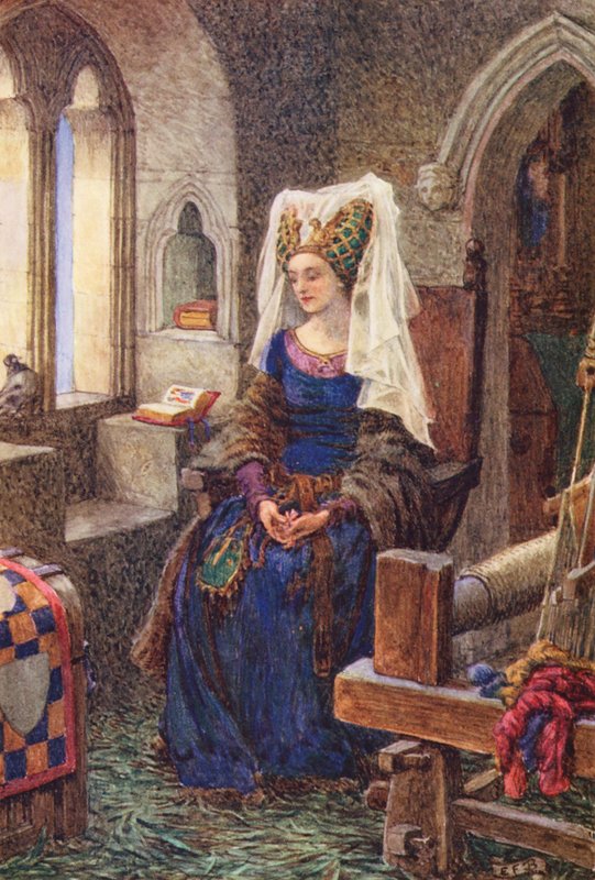 Michael Fairless illusztrációja a The Gathering of Brother Hilariushoz (színes litográfia) alkotó: Eleanor Fortescue Brickdale