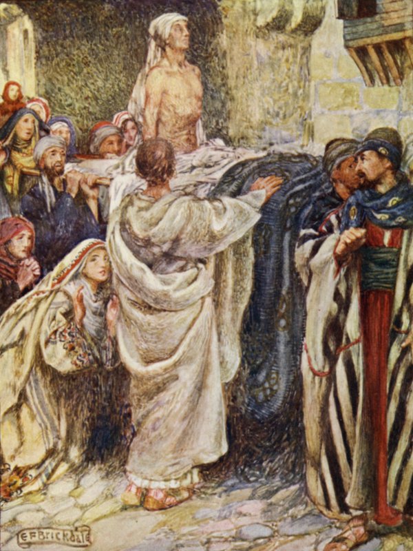 Az özvegy fia Nainban nevelkedett (színes litó) alkotó: Eleanor Fortescue Brickdale