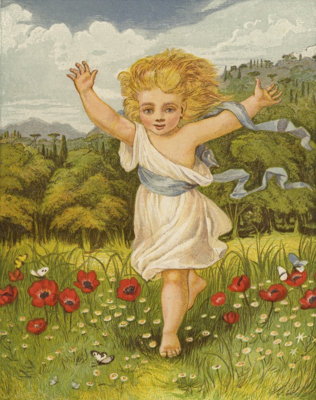 A pacsirta végtelen remények látomását ébresztette (színes litho) alkotó: Eleanor Fortescue Brickdale