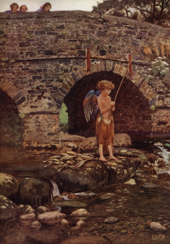 Bár gyerek és vak (színes litó) alkotó: Eleanor Fortescue Brickdale