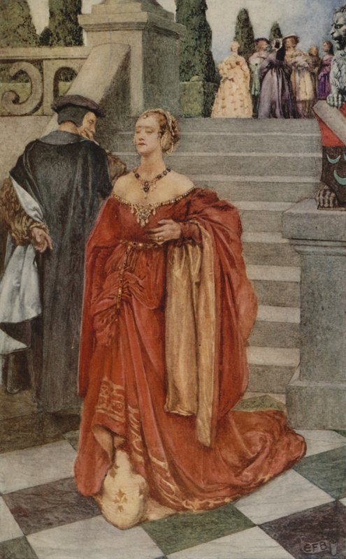 "Amikor a szív ütést szenved" (színes litó) alkotó: Eleanor Fortescue Brickdale