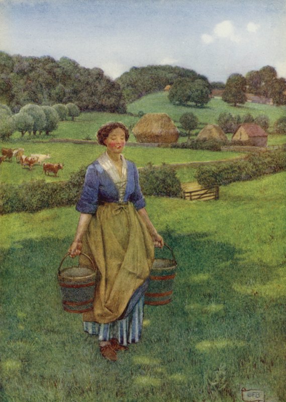Kinek a barnája gyönyörűbb, mint bármely festett arc, amit tudom, hogy a Hyde Park megmutathat (színes litó) alkotó: Eleanor Fortescue Brickdale