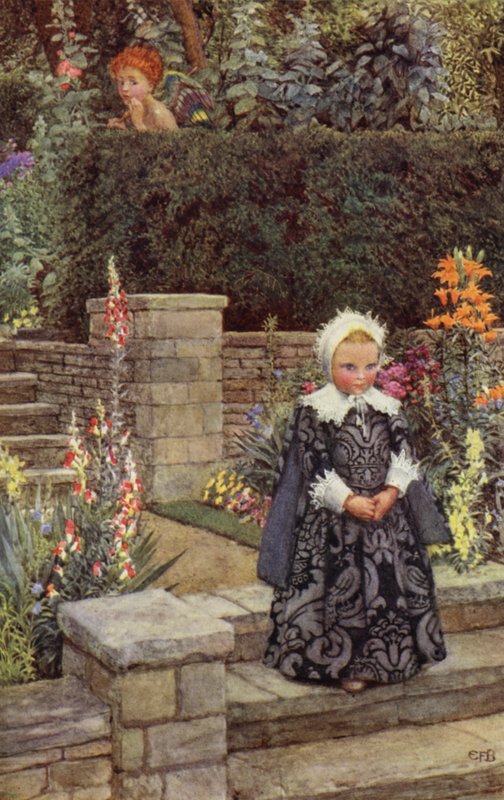 Mégis ő az, akinek fenyítő törvényei Egy napon rettegni fog a hitvány szerelem, és az ő komm alatt (színes litho) alkotó: Eleanor Fortescue Brickdale