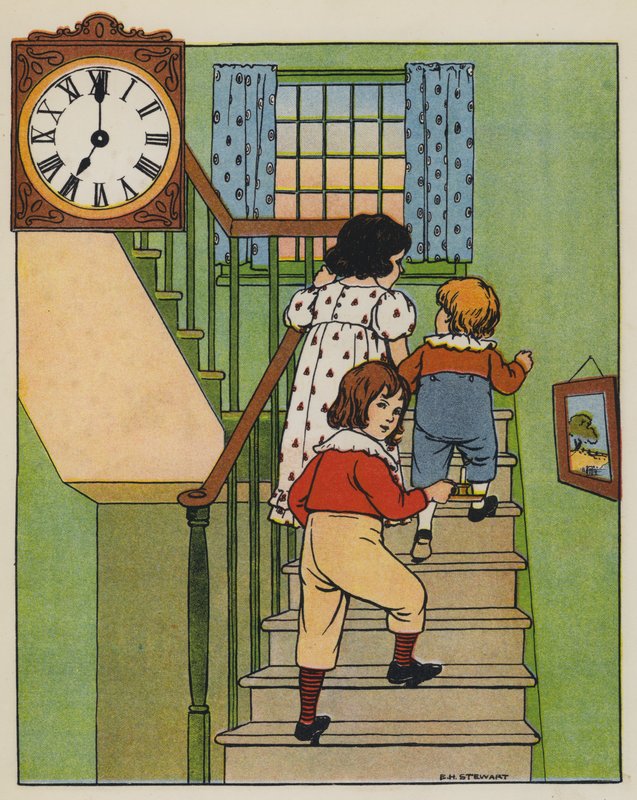 Lefekvésidő (színes litó) alkotó: Elise H. Stewart