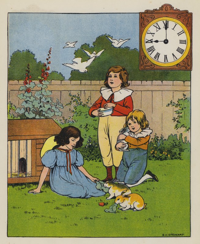Etetési idő (színes litó) alkotó: Elise H. Stewart