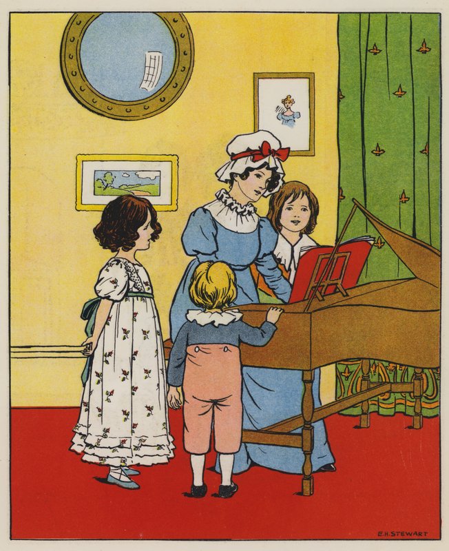 Anyák ideje (színes litó) alkotó: Elise H. Stewart