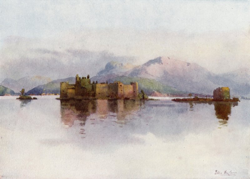 Cannero, Lago Maggiore (színes litó) alkotó: Ella Du Cane