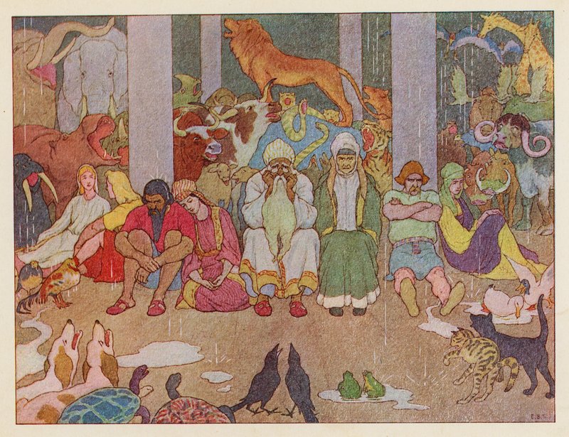 Noé bárkája: Honvágy (színes litográfia) alkotó: Elmer Boyd Smith