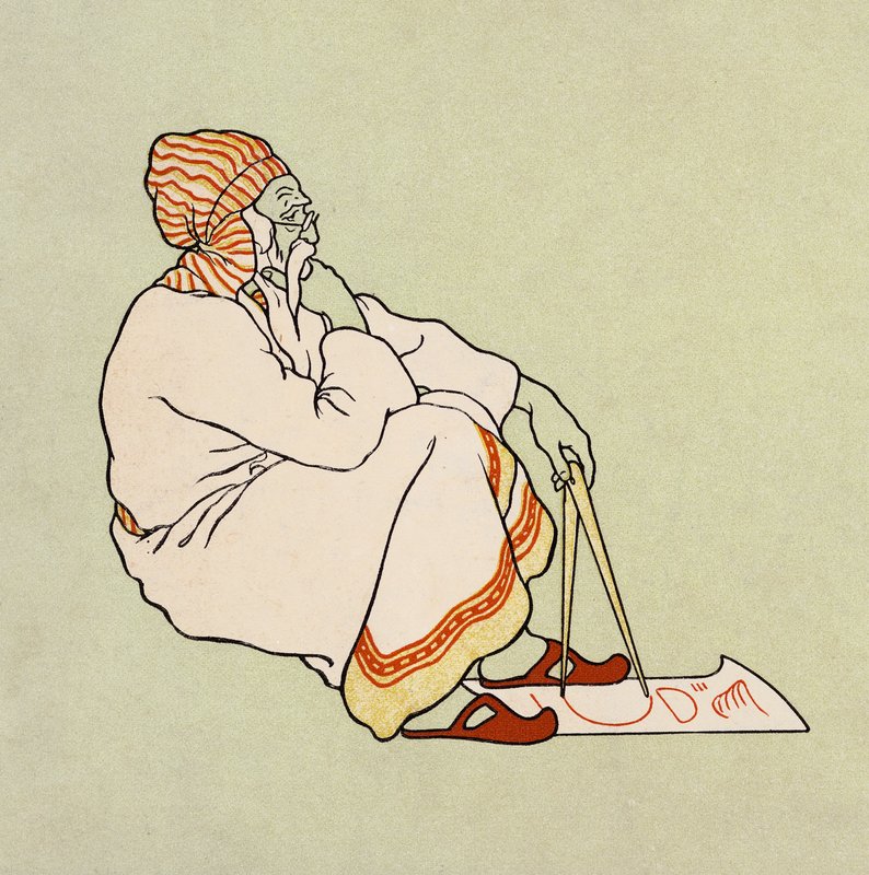 Noé bárkája: A tervező (színes litográfia) alkotó: Elmer Boyd Smith