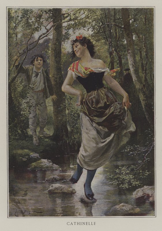 Cathinelle (színes litó) alkotó: Emile Antoine (after) Bayard