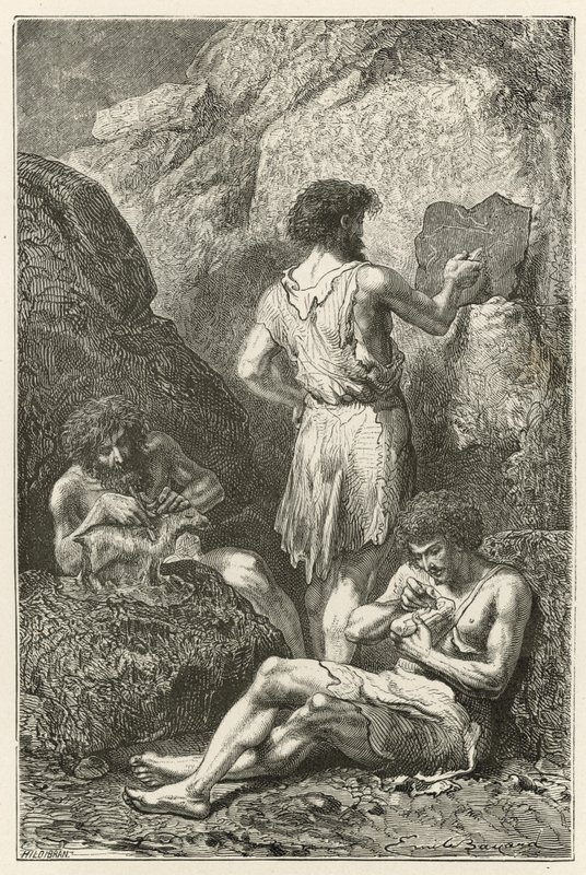 Raffaello és Michelangelo előfutárai, avagy a rajz és szobrászat születése a rénszarvasok korában alkotó: Emile Antoine Bayard