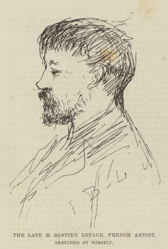 A néhai M. Bastien Lepage francia művész alkotó: Emile Bastien Lepage