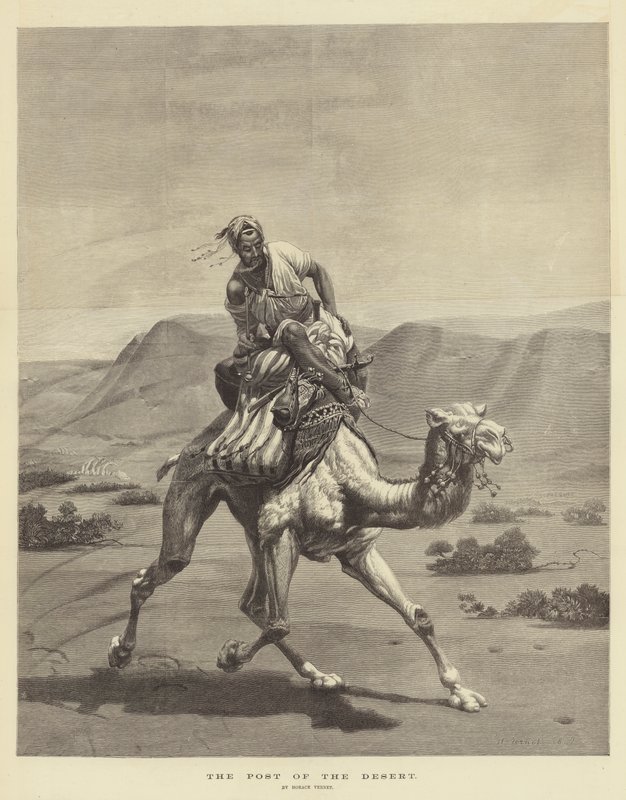 A sivatag posztja alkotó: Emile Jean Horace Vernet