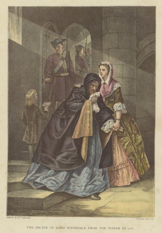 Lord Nithsdale szökése a toronyból 1716-ban alkotó: Emily Mary Osborn
