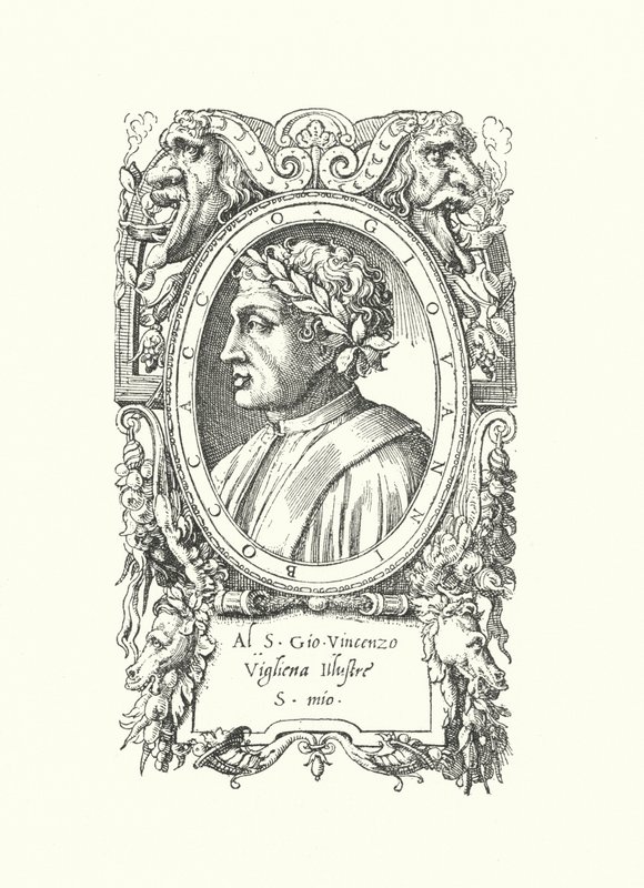 Giovanni Boccaccio olasz költő, regényíró és humanista alkotó: Enea Vico