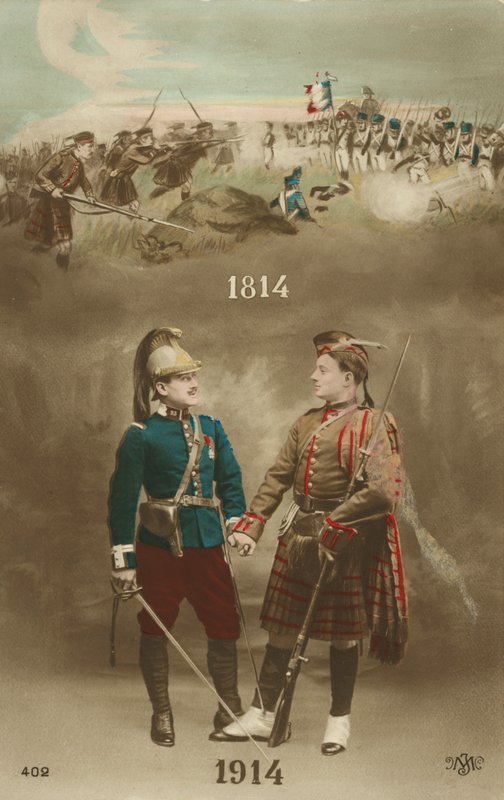 A francia és a skót különbségek vannak mögötte (színes fotó) alkotó: English Photographer