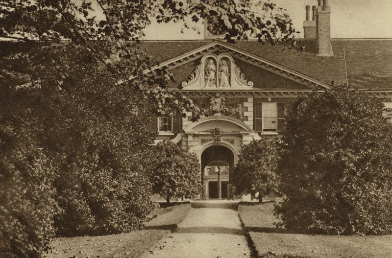 A Blackheath állambeli Morden College, amelyet 1695-ben Sir John Morden emberbarát alapított szegény kereskedők otthonaként alkotó: English Photographer