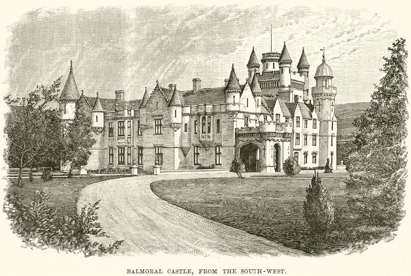 Balmoral kastély, délnyugat felől alkotó: English School