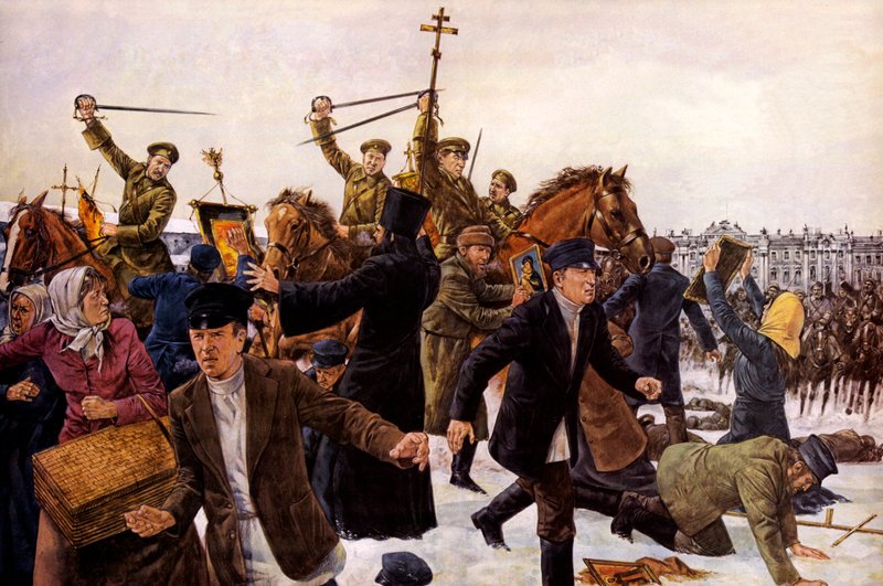 Fekete vasárnap, 1905. január 922 alkotó: English School