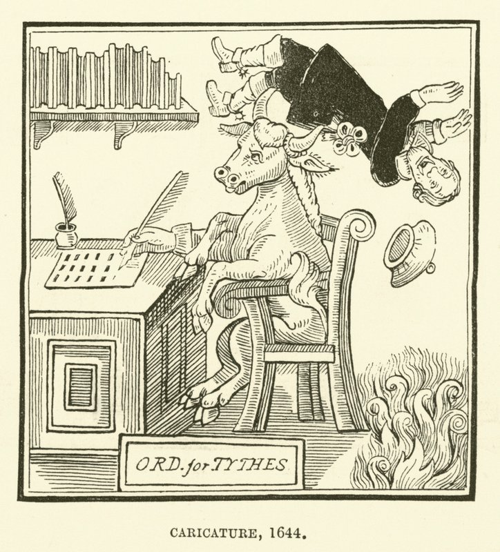 Karikatúra, 1644 alkotó: English School