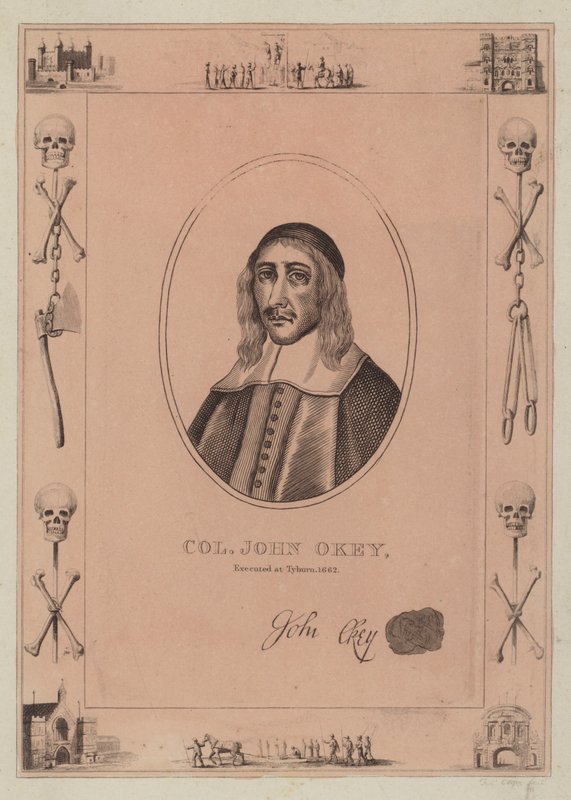 John Okey ezredest, kivégezték Tyburnben, 1662-ben alkotó: English School
