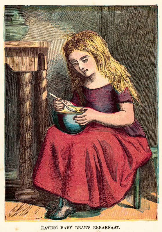 Evés baba viseli a reggelit alkotó: English School