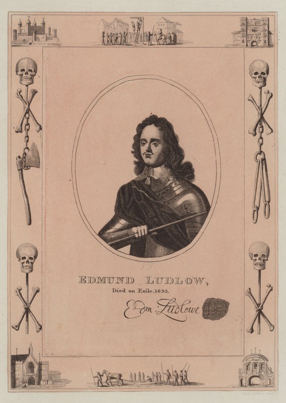 Edmund Ludlow száműzetésben halt meg, 1693-ban alkotó: English School