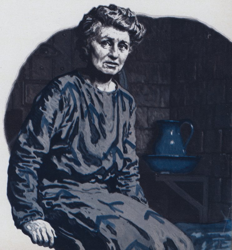 Emmeline Pankhurst börtönben alkotó: English School