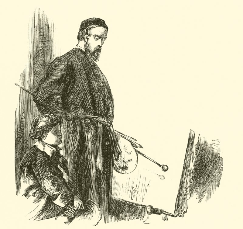Goethe, a fiú a festőműteremben alkotó: English School