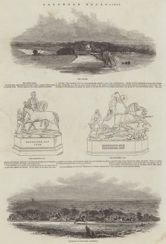 Goodwood Races, 1845 alkotó: English School
