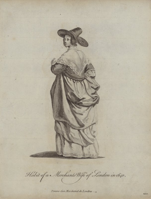 Egy londoni kereskedő felesége szokása 1640-ben alkotó: English School