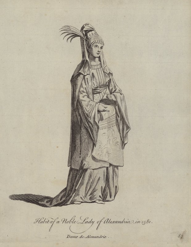 Egy alexandriai nemes hölgy szokása 1581-ben alkotó: English School