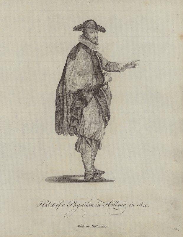 Orvosi szokás Hollandiában 1640-ben alkotó: English School