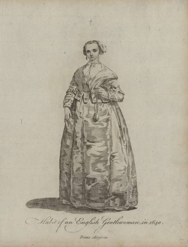 Egy angol úri nő szokása 1640-ben alkotó: English School
