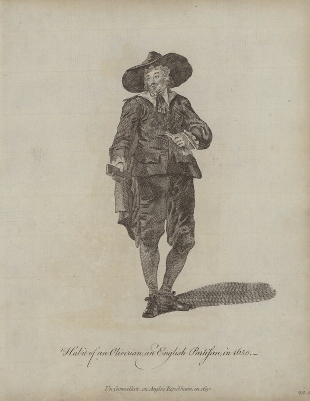 Egy oliveri és angol partizán szokása 1650-ben alkotó: English School