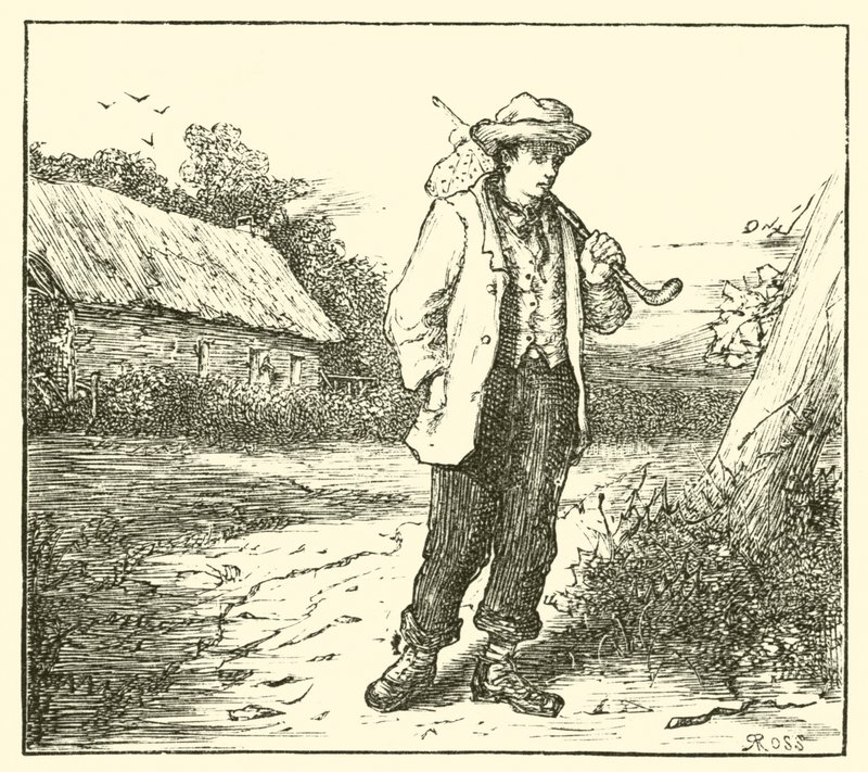 Hans Christian Andersen, útban Koppenhágába alkotó: English School
