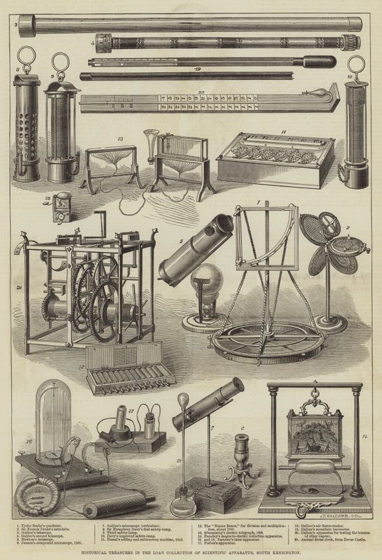 Történelmi kincsek a Scientific Apparatus kölcsöngyűjteményében, South Kensington alkotó: English School