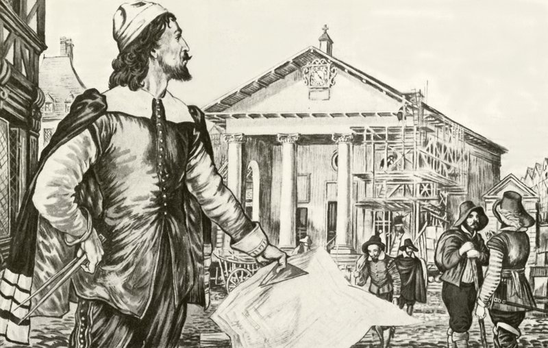 Inigo Jones a Covent Garden-i Szent Pál-templom tervezése alkotó: English School