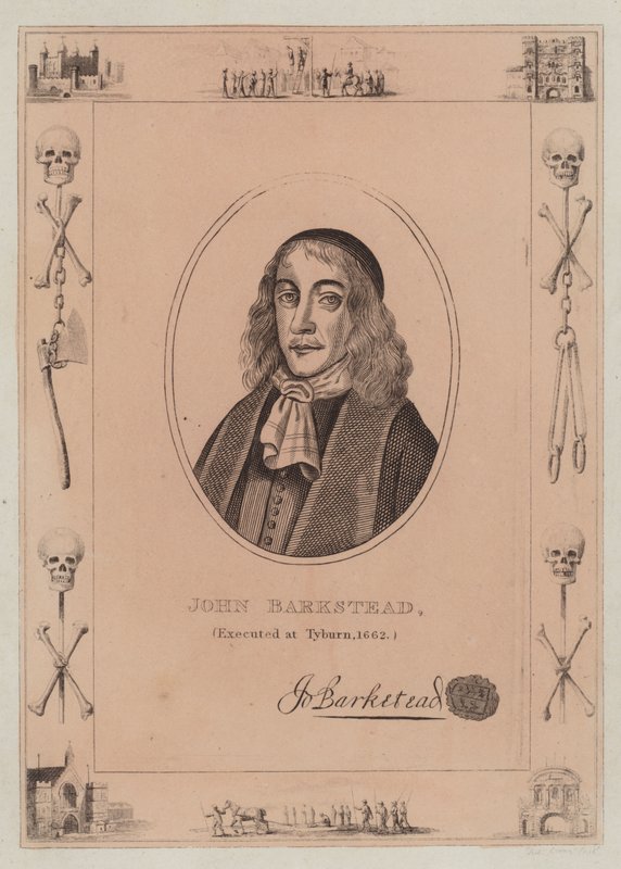 John Barkstead, kivégezték Tyburnben, 1662 alkotó: English School