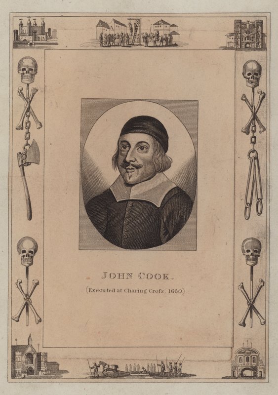 John Cookot, kivégezték a Charing Crossnál, 1660-ban alkotó: English School