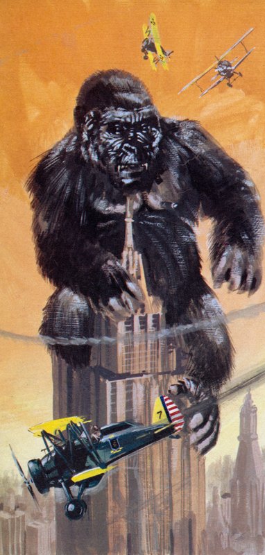 King Kong, melyben a New Yorkot terrorizáló gigantikus majom szerepét egy kis baba alakította alkotó: English School