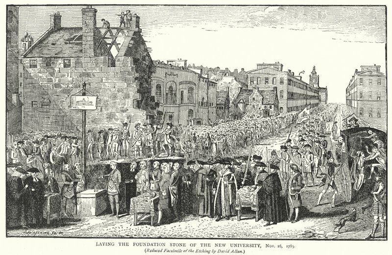 Az Új Egyetem alapkövének letétele, 1789. november 16 alkotó: English School