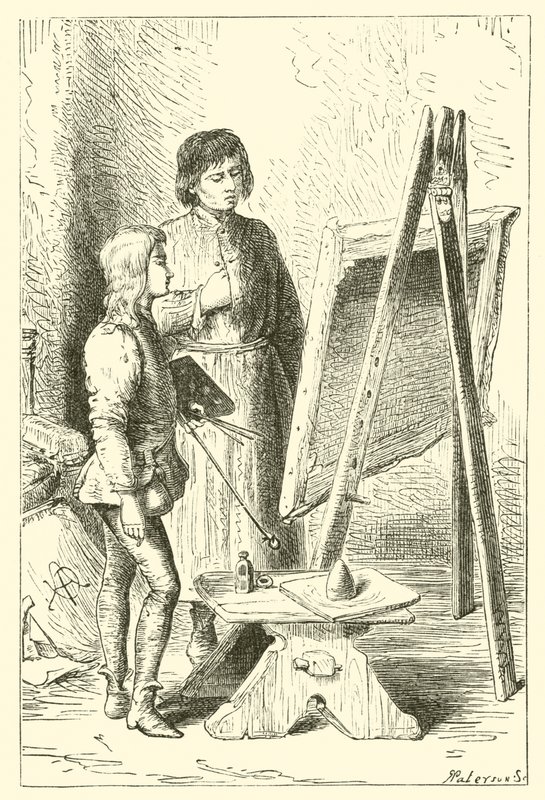 Leonardo Da Vinci, fiúként, a Vervechio stúdiójában alkotó: English School