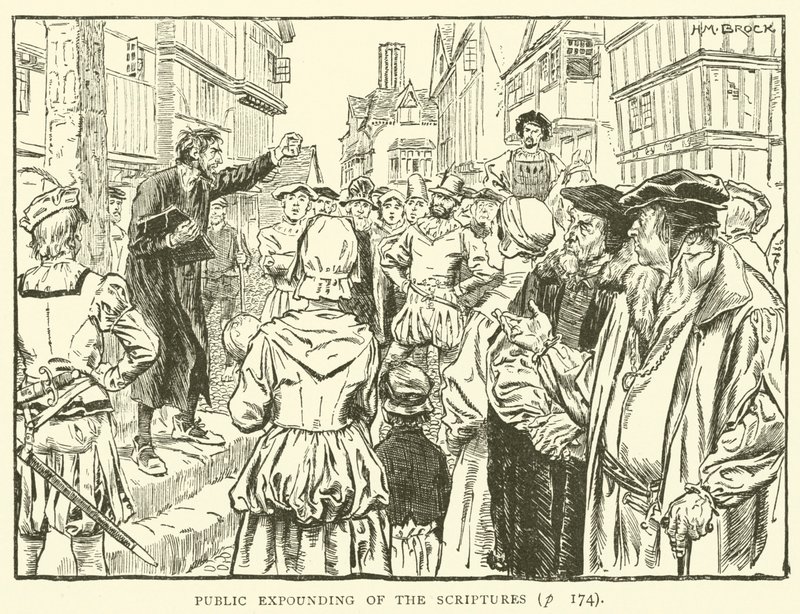 A szentírások nyilvános kifejtése alkotó: English School