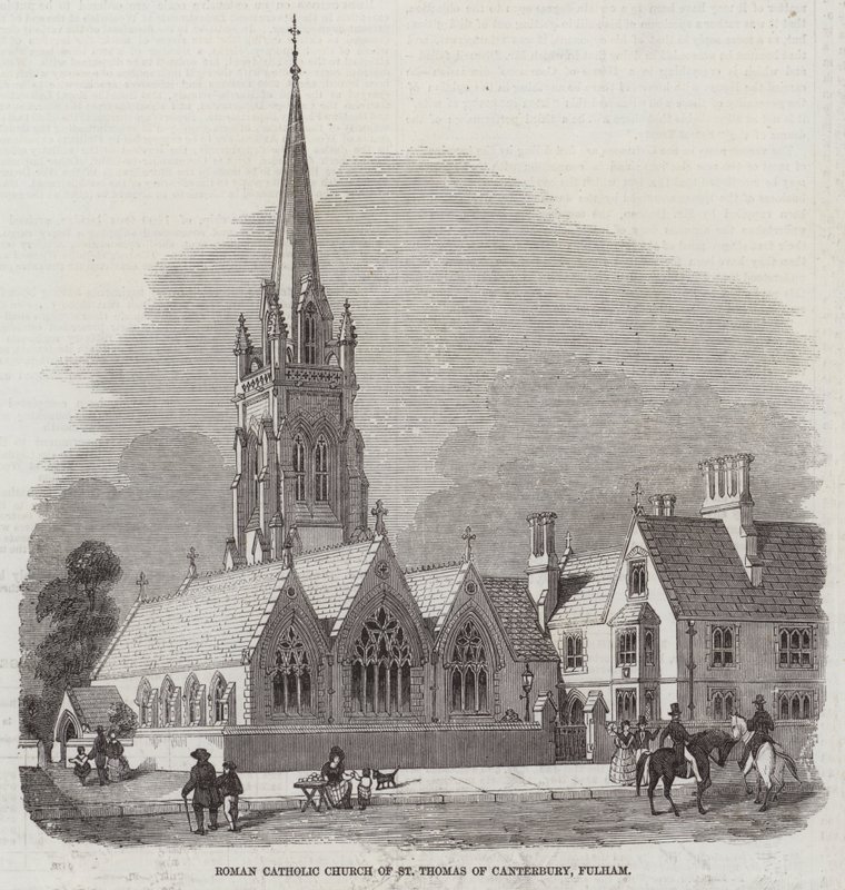 Canterburyi Szent Tamás római katolikus templom Fulhamban alkotó: English School